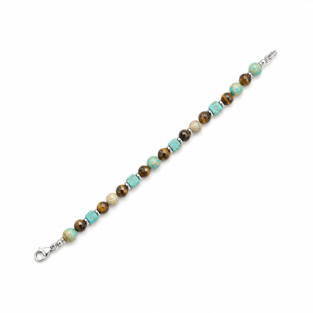 BRACCIALE CON PIETRE DURE COLORATE