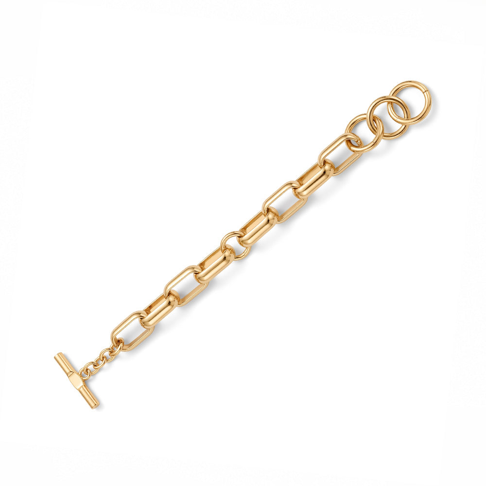 BRACCIALE A FILO SINGOLO DI CATENA CON MAGLIA ALLUNGATA