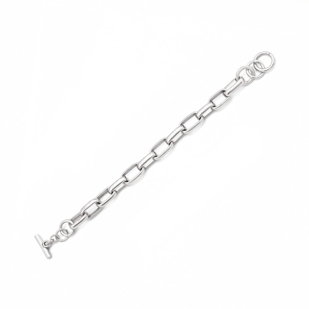 BRACCIALE A FILO SINGOLO DI CATENA CON MAGLIA ALLUNGATA