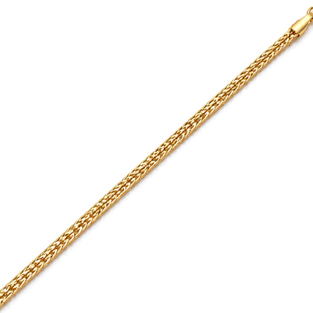 BRACCIALE CATENA SNAKE A MAGLIA PIATTA CON REGOLAZIONE