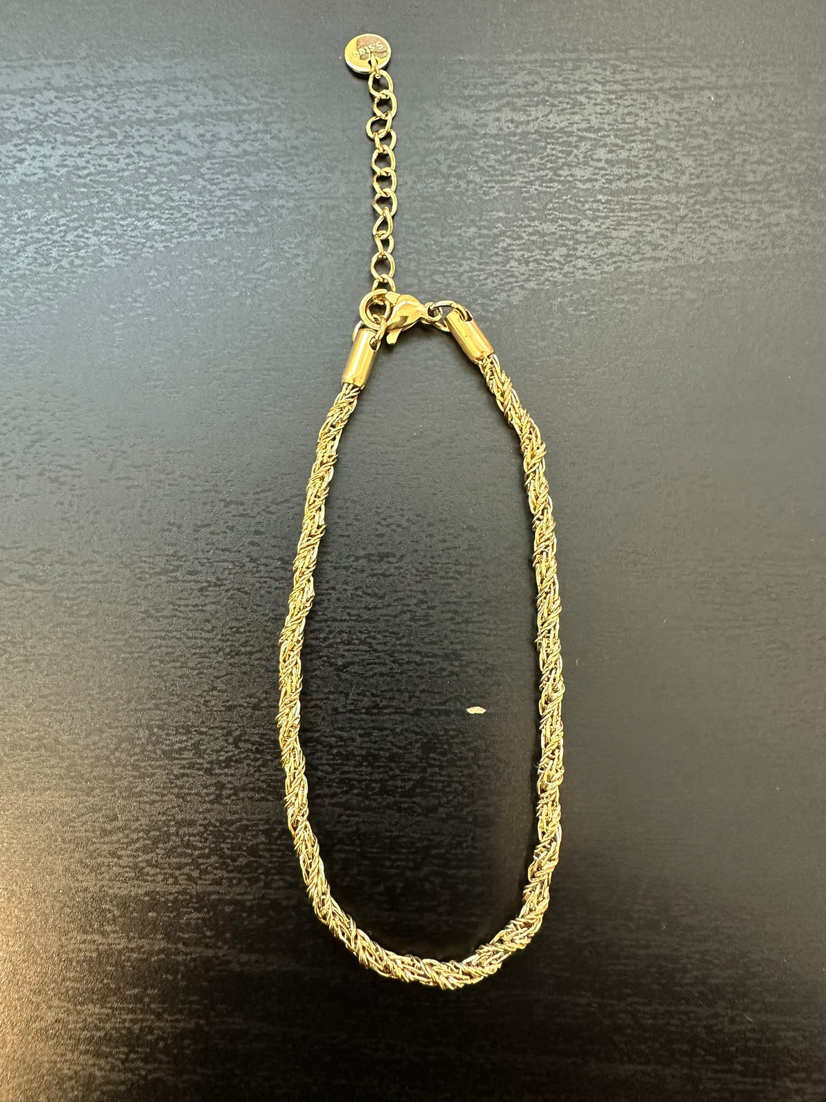 BRACCIALE SEMIRIGIDO MAGLIA SEZIONE CIRCOLARE TRECCIATO E REGOLAZIONE