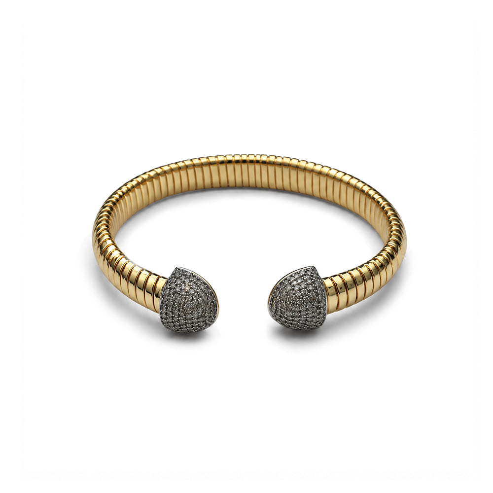 BRACCIALE SEMIRIGIDO CON ESTREMITA' IN STRASS