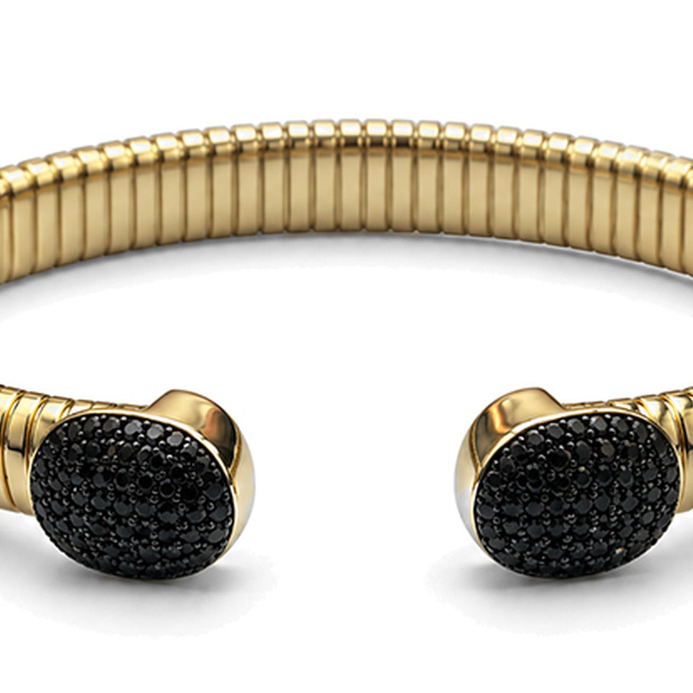 BRACCIALE SEMIRIGIDO CON ZIRCONI ALLE ESTREMITA'