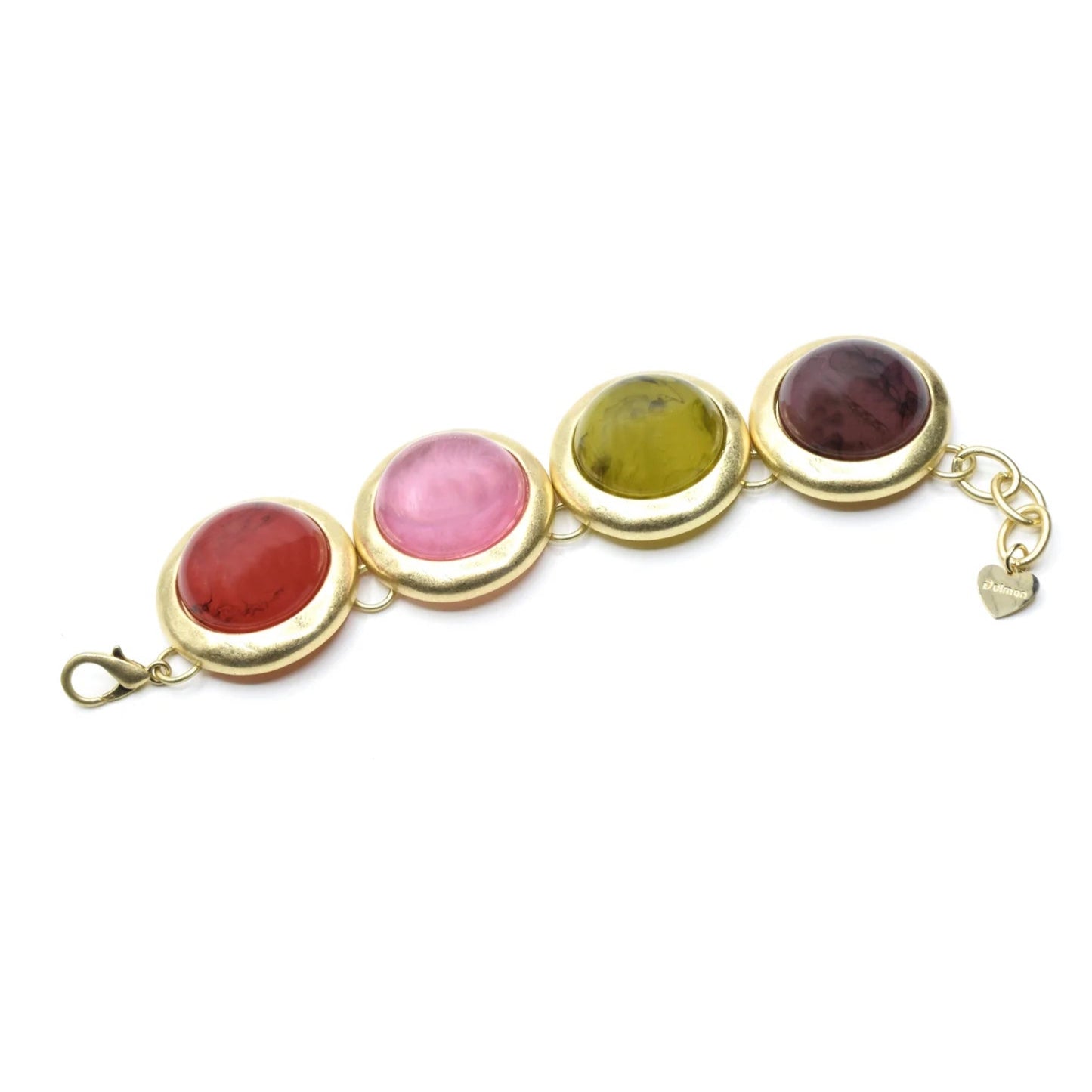 BRACCIALE SATINATO CON CABOCHON