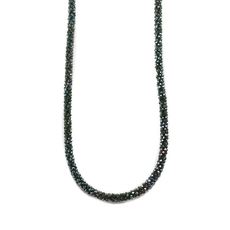 COLLANA LUNGA CRISTALLI SFACCETTATI