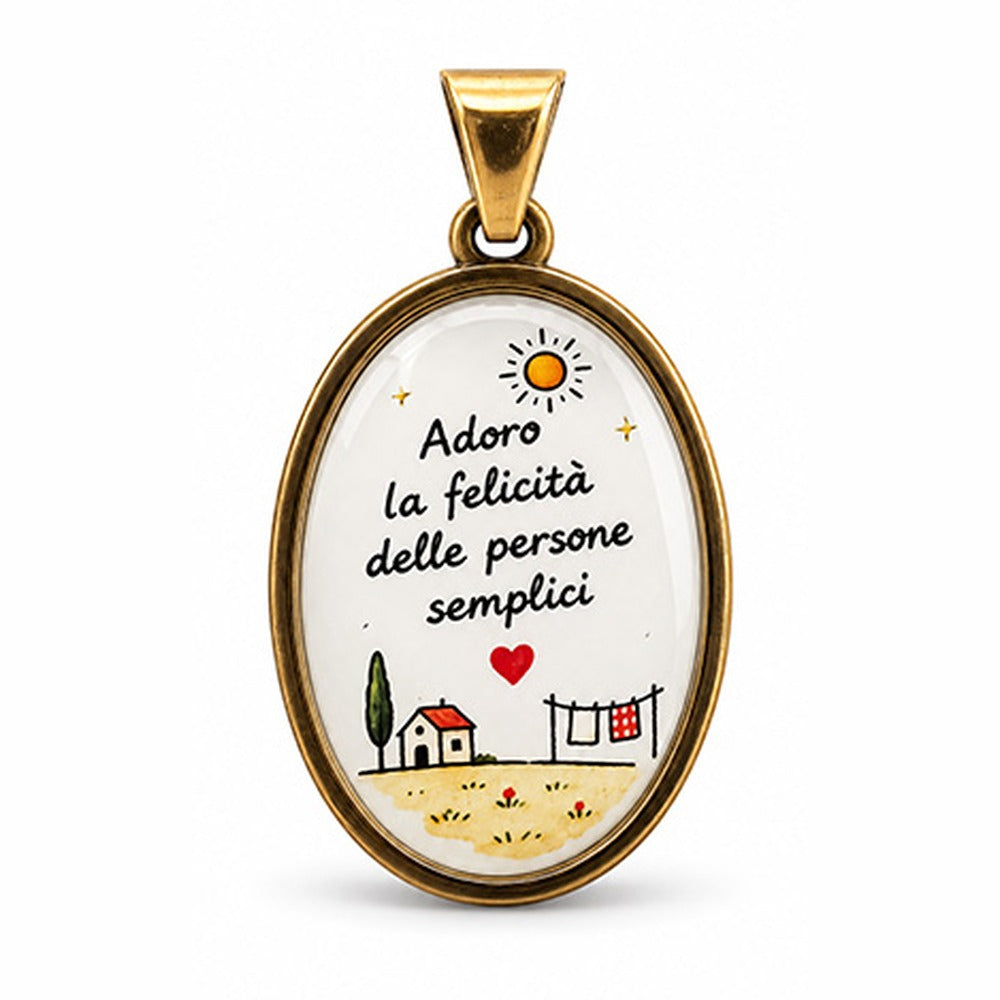 CHARM "ADORO LA FELICITA' DELLE PERSONE SEMPLICI"