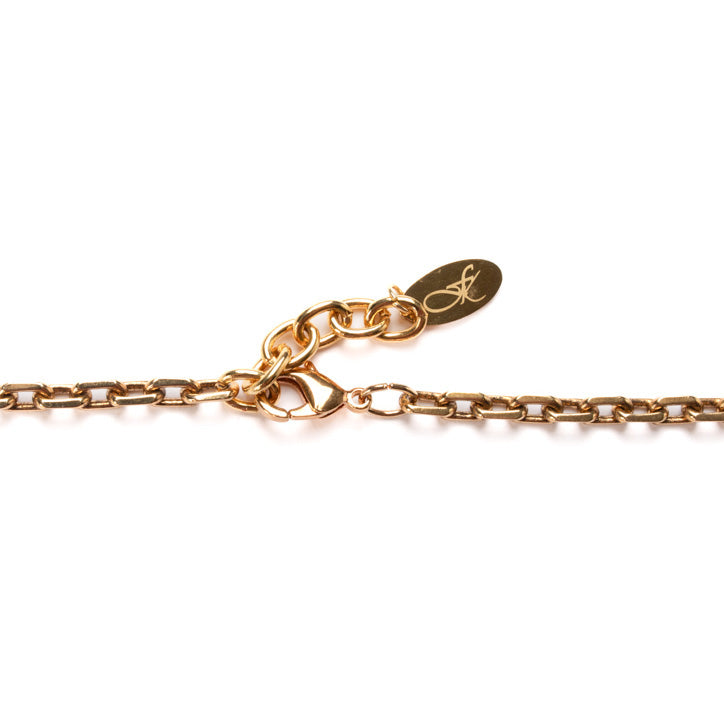 CHOKER NECKLACE WITH DOUBLE HEART PENDANT