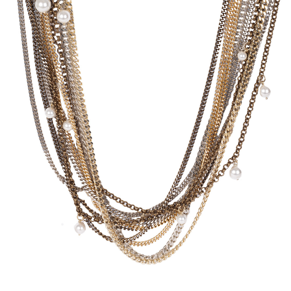 COLLANA LUNGA MULTIFILO CON CATENE