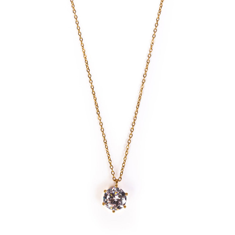 COLLANA GIROCOLLO CON PUNTO LUCE ROTONDO GRANDE