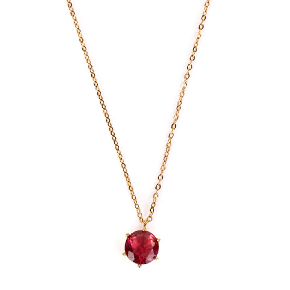 COLLANA GIROCOLLO CON PUNTO LUCE ROTONDO GRANDE