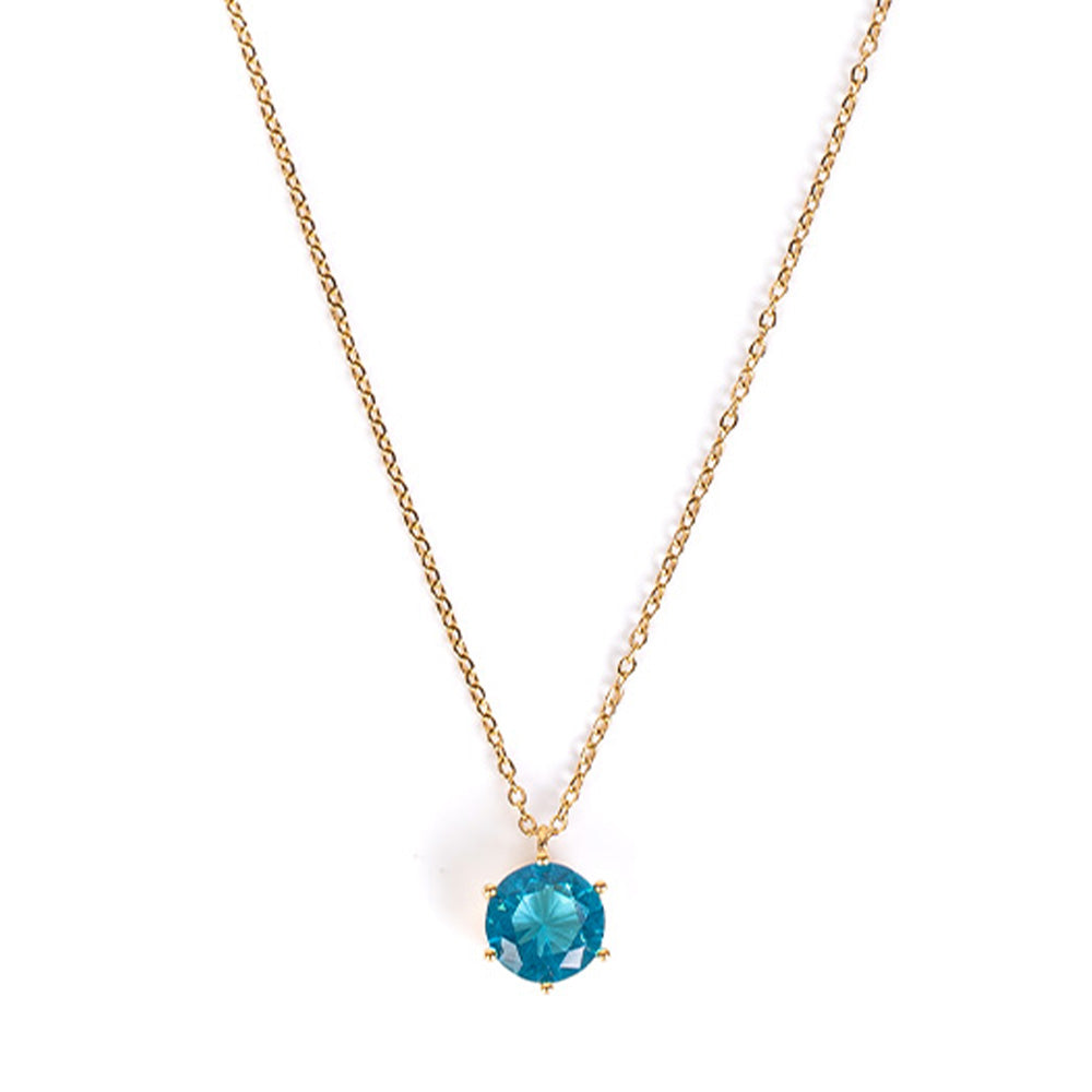 COLLANA GIROCOLLO CON PUNTO LUCE ROTONDO GRANDE