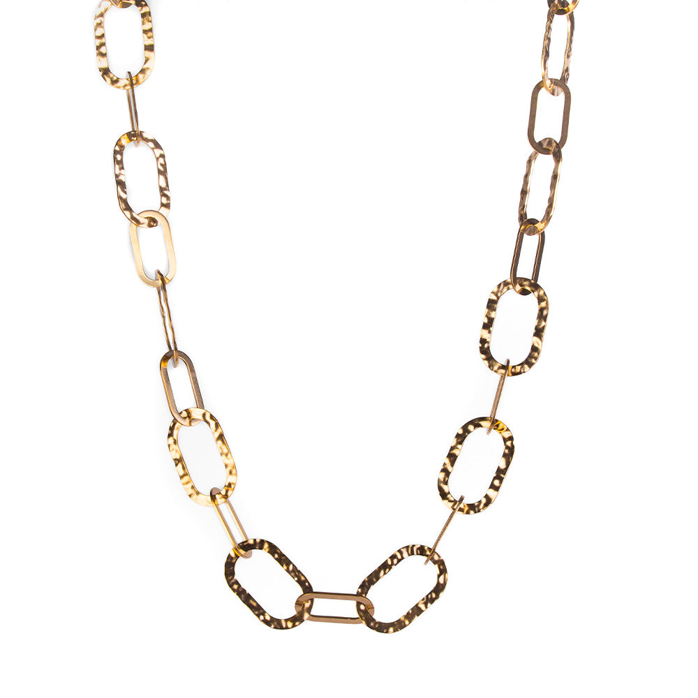 HAMMERED EFFECT CHOKER NECKLACE