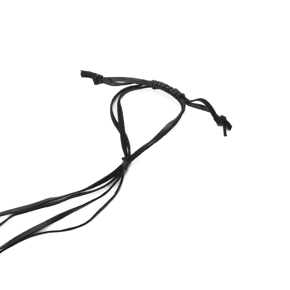 LONG HORN PENDANT BEADS NECKLACE