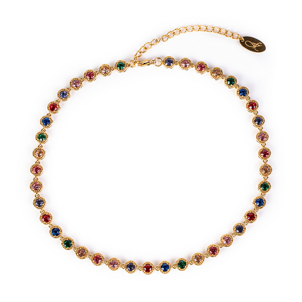 ROUND STONES CHOKER NECKLACE