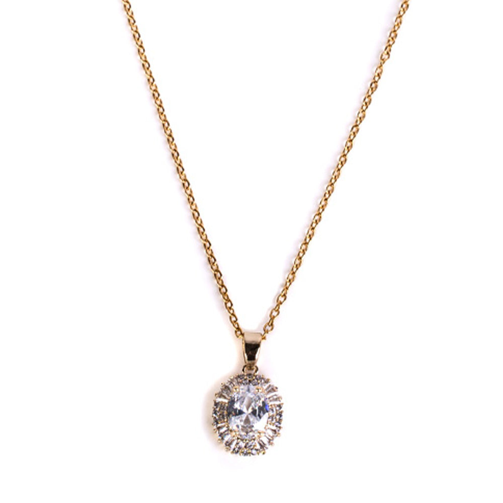 CHOKER NECKLACE WITH LIGHT POINT AND RHINESTONE
