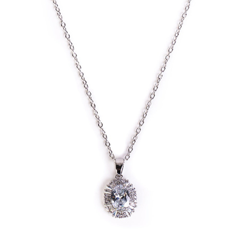 CHOKER NECKLACE WITH LIGHT POINT AND RHINESTONE