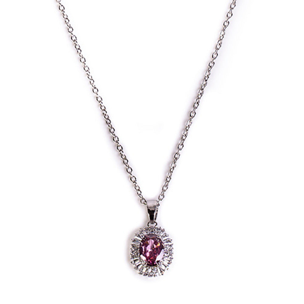 CHOKER NECKLACE WITH LIGHT POINT AND RHINESTONE