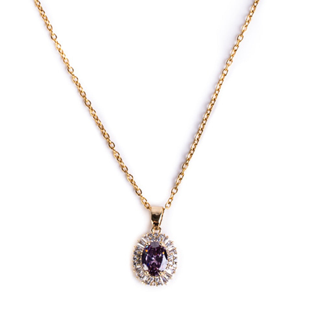 CHOKER NECKLACE WITH LIGHT POINT AND RHINESTONE