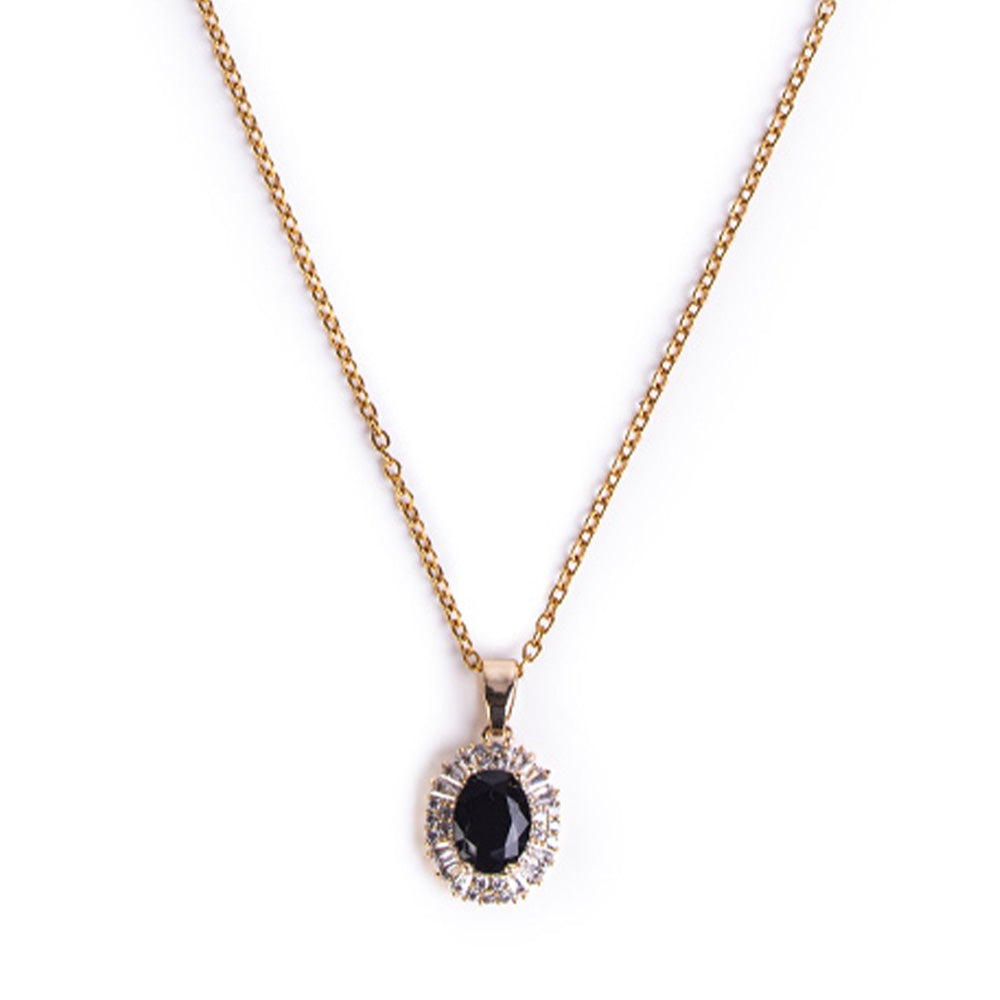 CHOKER NECKLACE WITH LIGHT POINT AND RHINESTONE