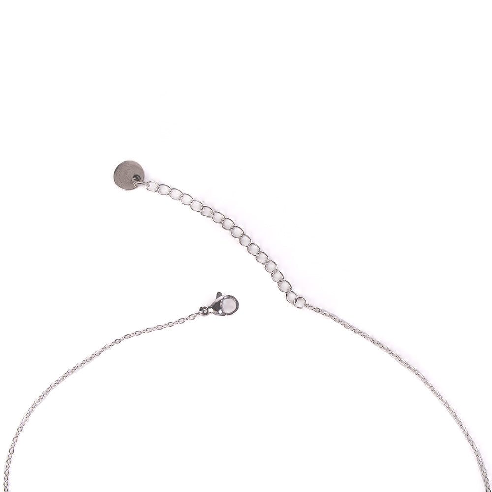 HEART CHOKER NECKLACE WITH RHINESTONE