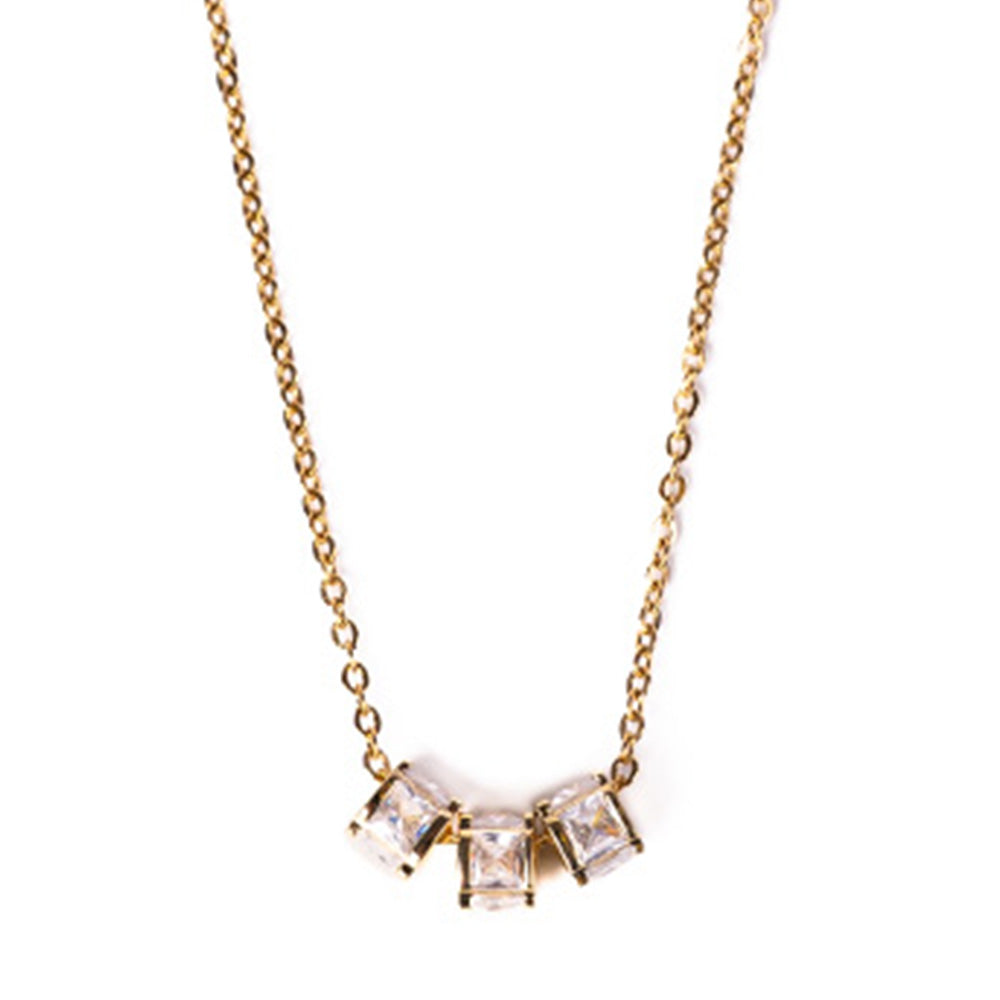 CHOKER NECKLACE WITH THREE LIGHT POINTS