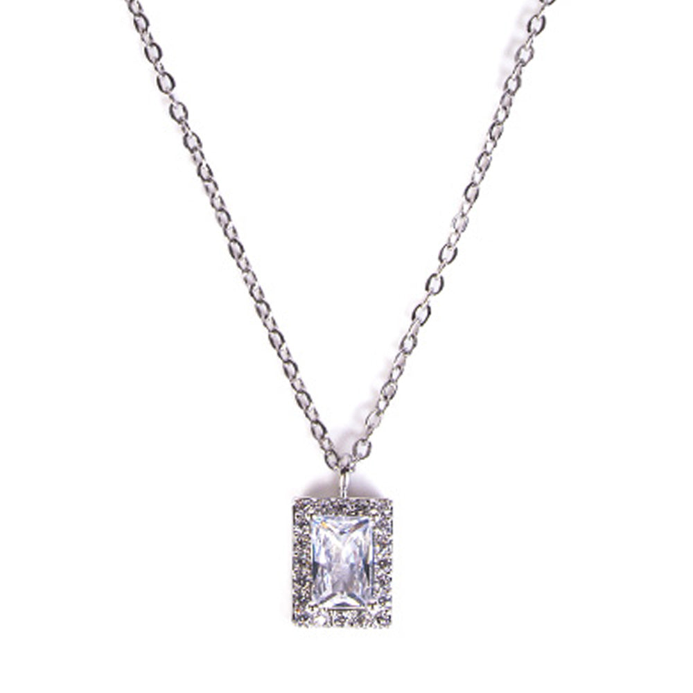 CHOKER NECKLACE WITH SQUARE LIGHT POINT