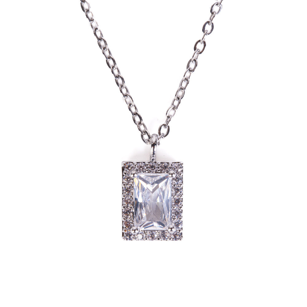 CHOKER NECKLACE WITH SQUARE LIGHT POINT