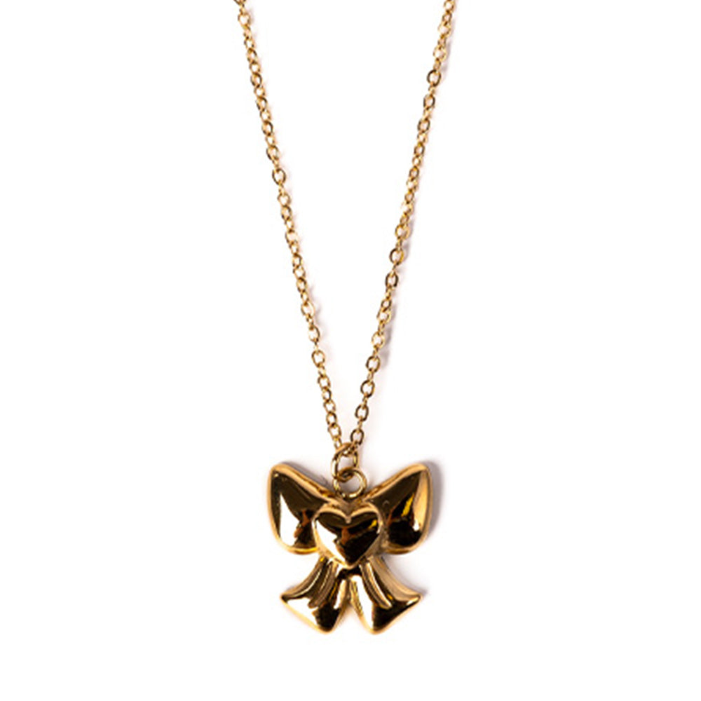 CHOKER NECKLACE WITH BOW PENDANT