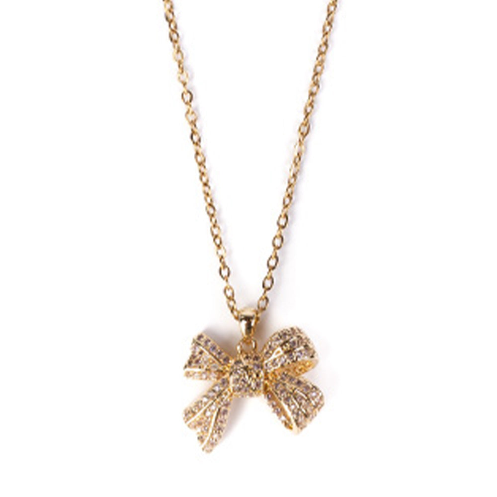 CHOKER NECKLACE WITH BOW PENDANT
