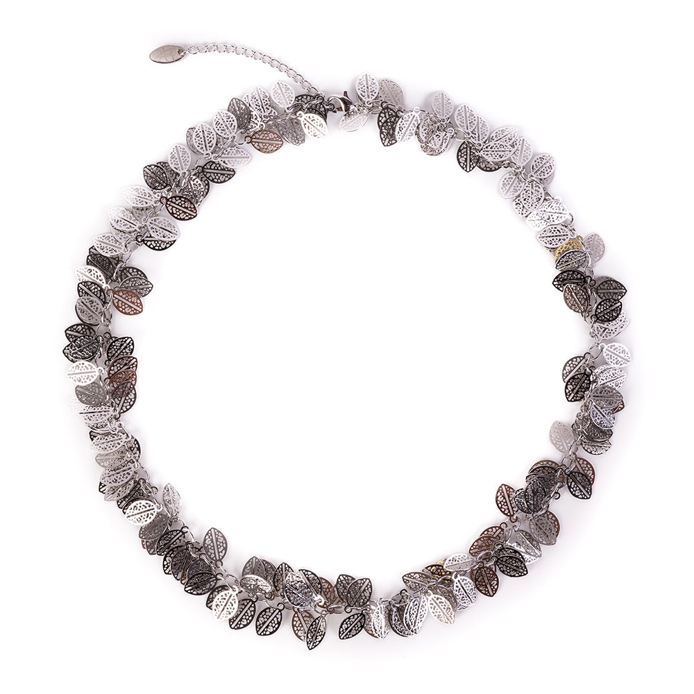 CHOKER NECKLACE WITH WOMEN'S PROFILE MEDALLIONS
