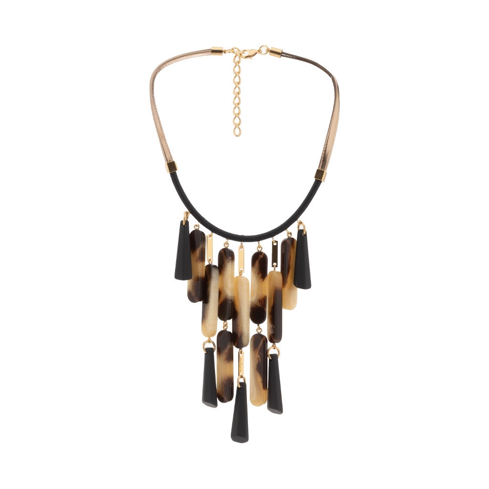CHOKER NECKLACE WITH DANGLING CRYSTALS