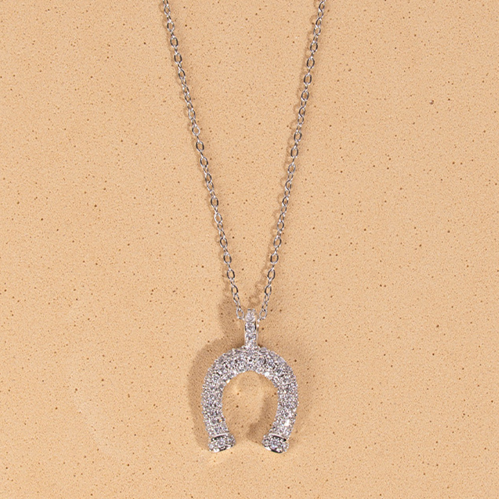 COLLANA GIROCOLLO CON FERRO DI CAVALLO E STRASS