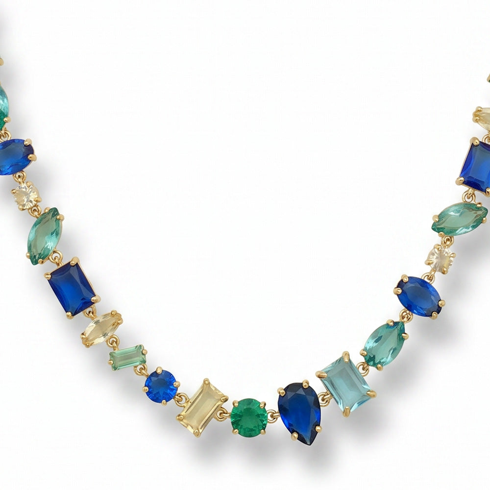 COLLANA GIROCOLLO CHOKER CON STRASS DI DIVERSE DIMENSIONI