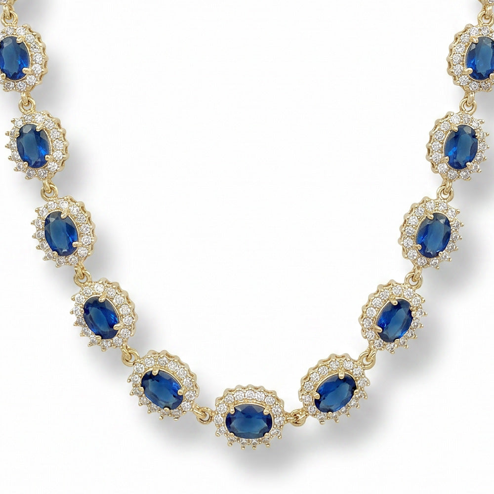 COLLANA A GIROCOLLO CHOKER CON PUNTI LUCE E STRASS