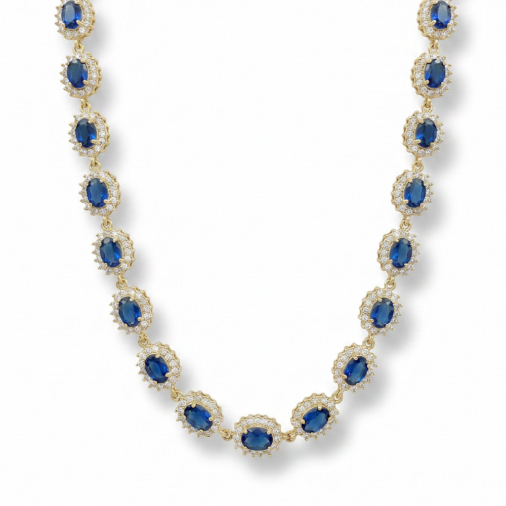 COLLANA A GIROCOLLO CHOKER CON PUNTI LUCE E STRASS