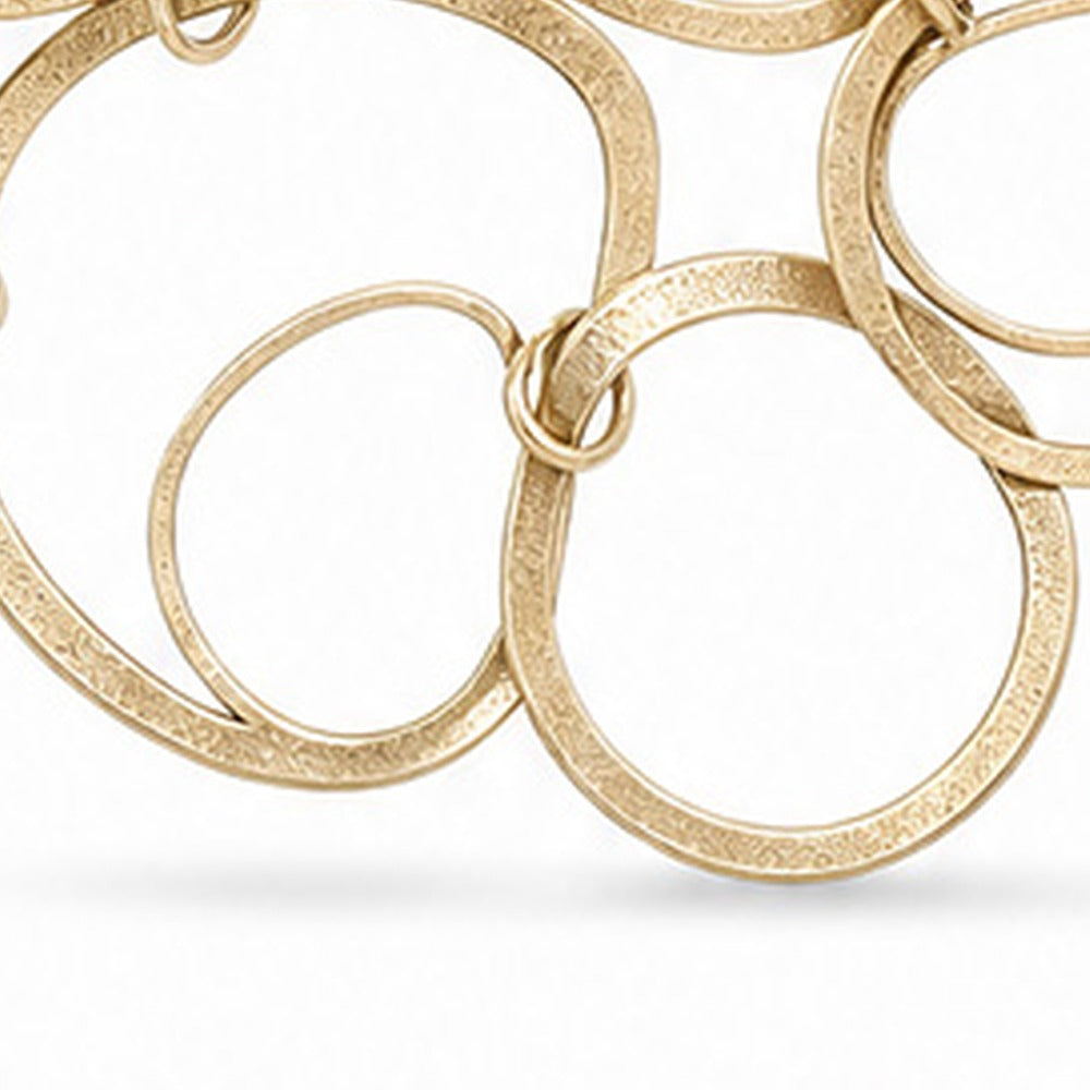 COLLANA LUNGA MULTIFILO CON ANELLI IRREGOLARI