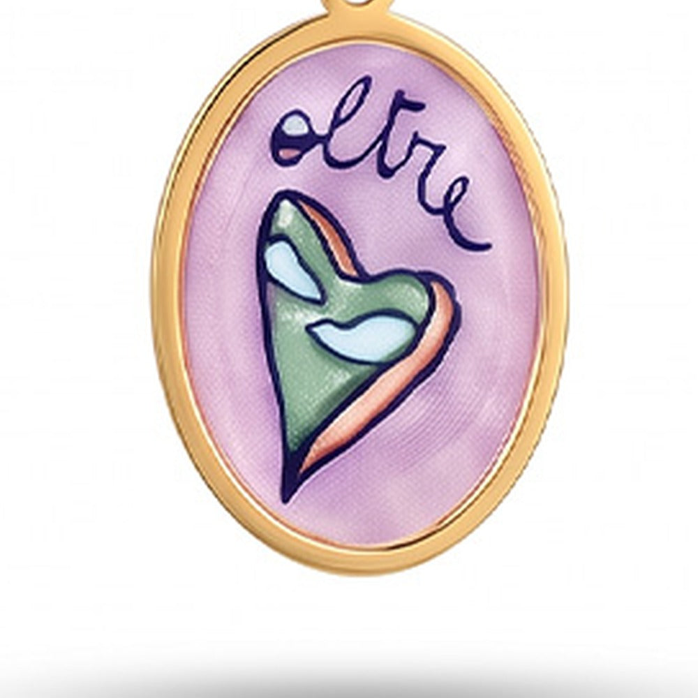 COLLANA MORBIDA CON CHARM "OLTRE"
