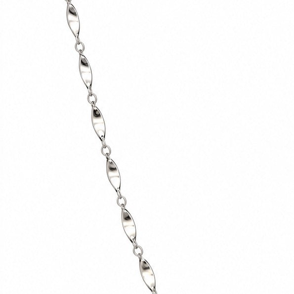 COLLANA MORBIDA LUNGA MAGLIA STILE FOGLIA RITORTA