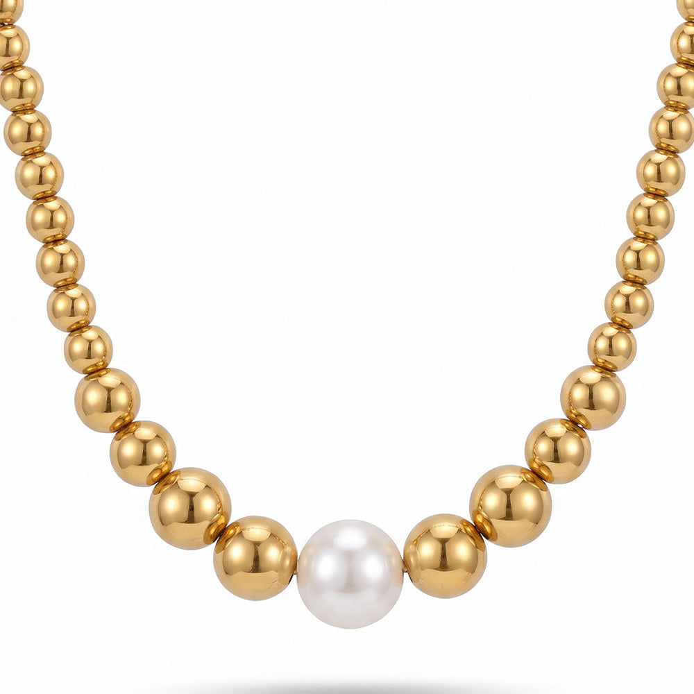 COLLANA GIROCOLLO CHOKER A SFERE CON DIMENSIONE VARIABILE