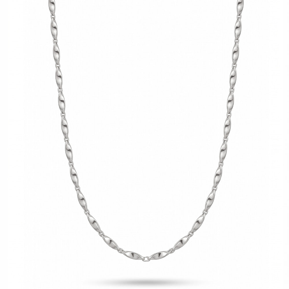 COLLANA GIROCOLLO BASE CON ELEMENTI PIATTI