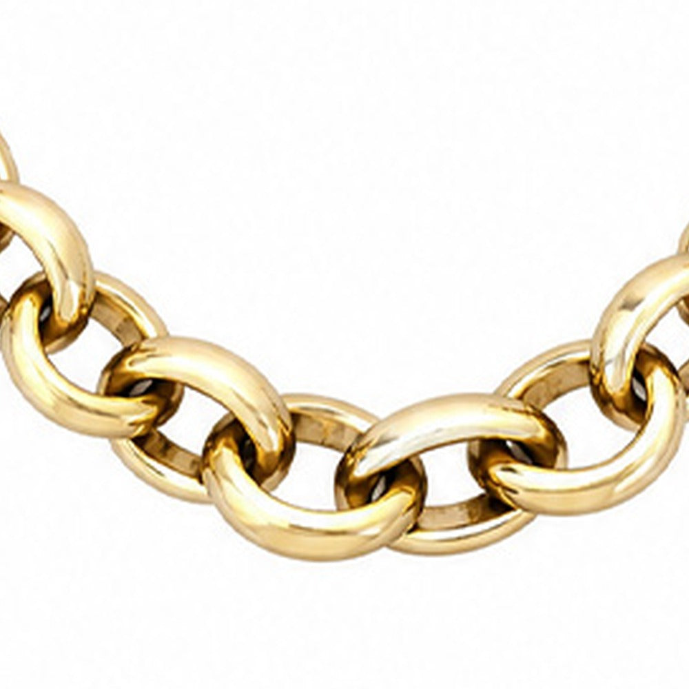COLLANA A FILO SINGOLO DI CATENA CON MAGLIA ROTONDA