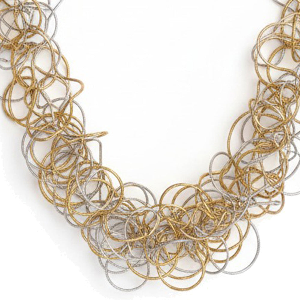 COLLANA LUNGA MULTIFILO ONDULATA