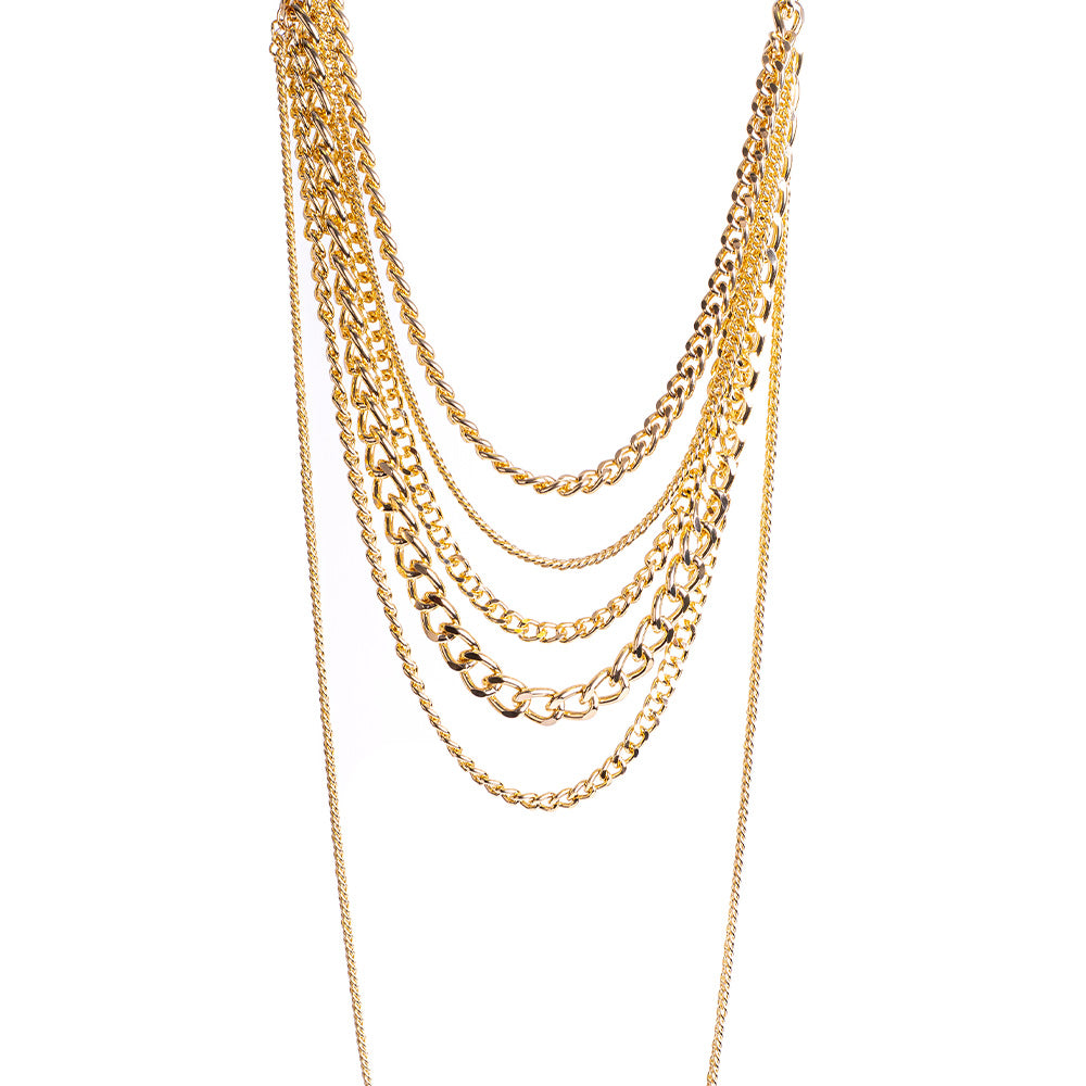 MULTI-STRAIN CHAIN NECKLACE OF VARIOUS SIZES
