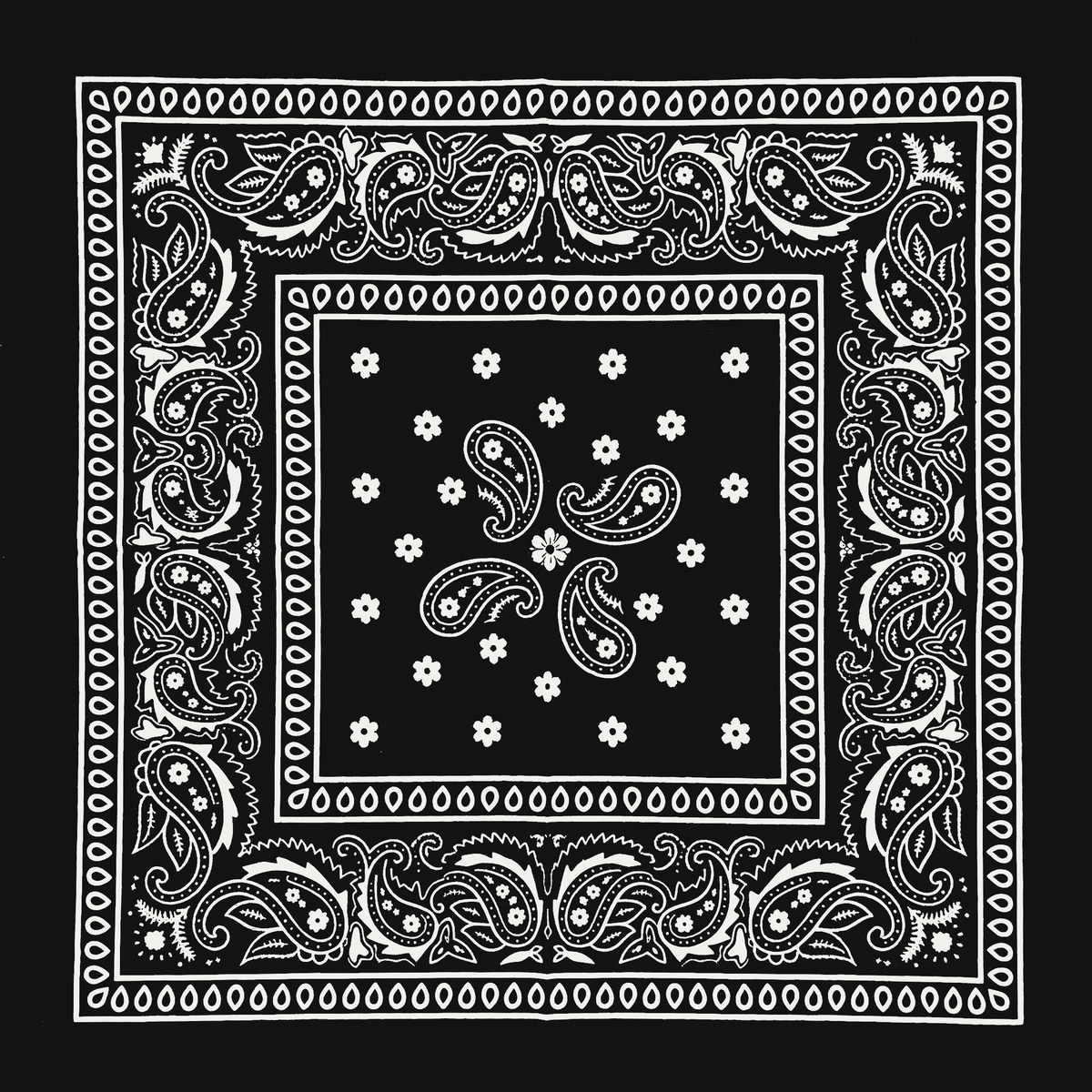 BANDANA QUADRATA MOTIVO PAISLEY