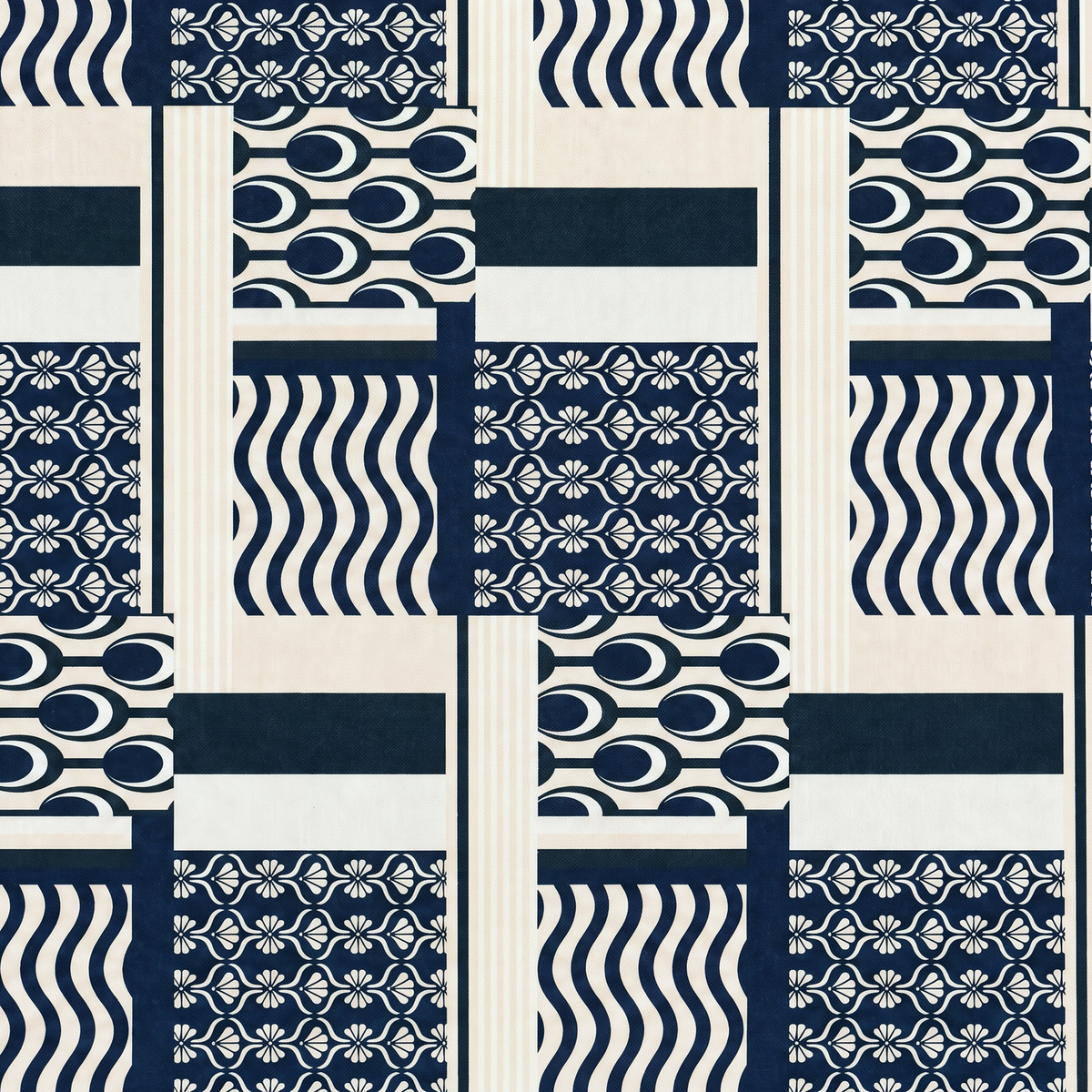 SCIARPA FOULARD DA COLLO CON FANTASIA GEOMETRICA ASTRATTA
