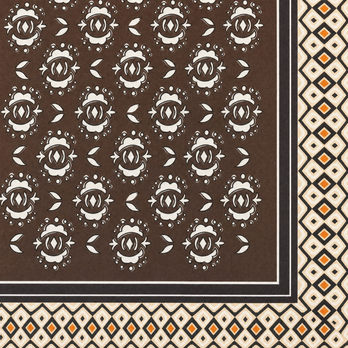 SCIARPA FOULARD DA COLLO CON FANTASIA GEOMETRICA