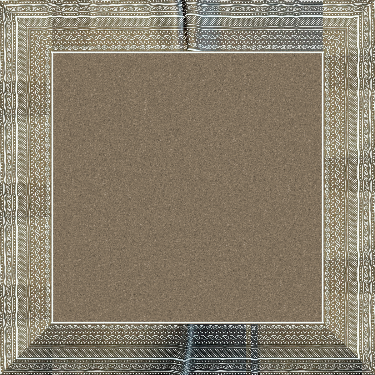 SCIARPA FOULARD DA COLLO CON BORDI DECORATI