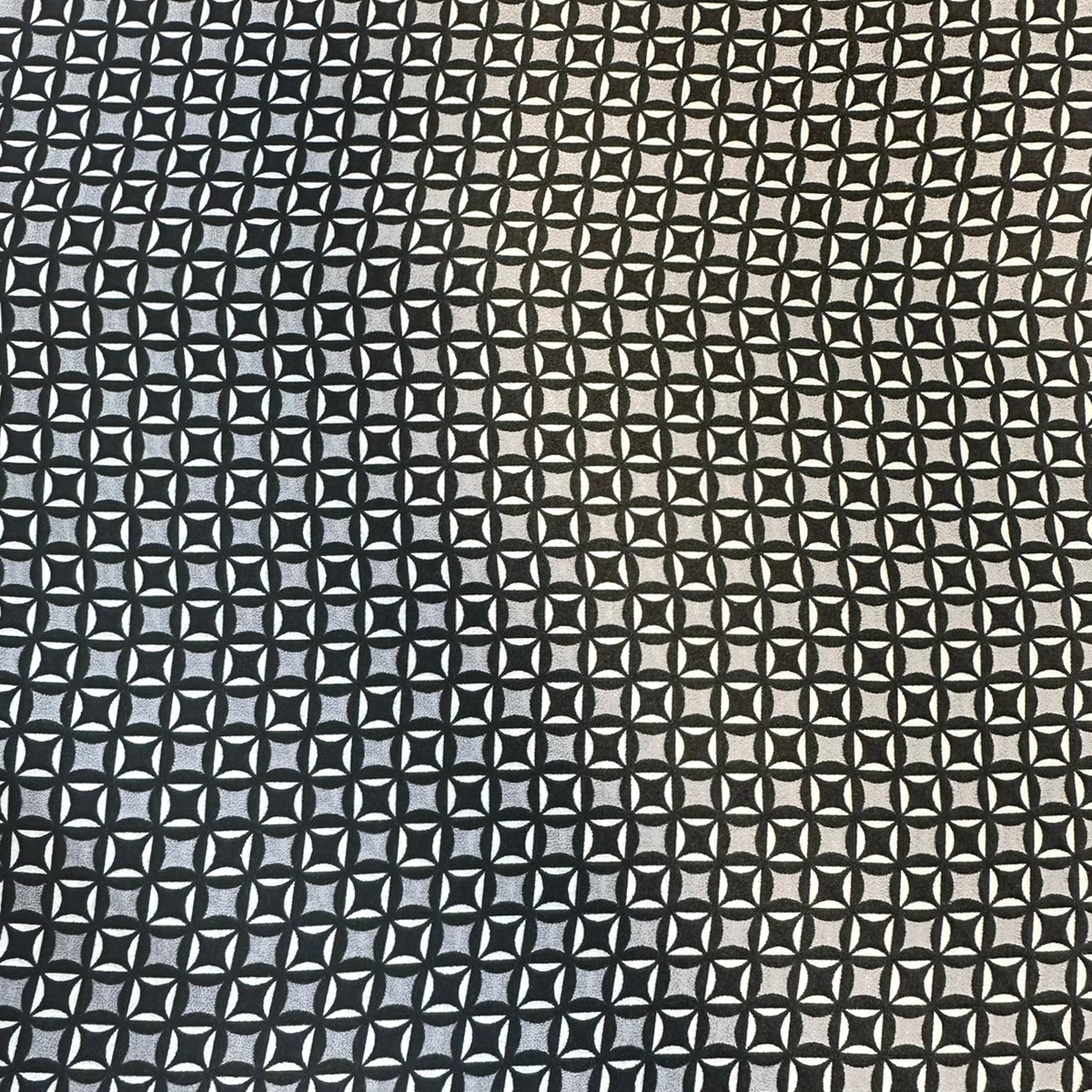 SCIARPA FOULARD IN SETA CON MICROFANTASIA NERA E GRIGIA