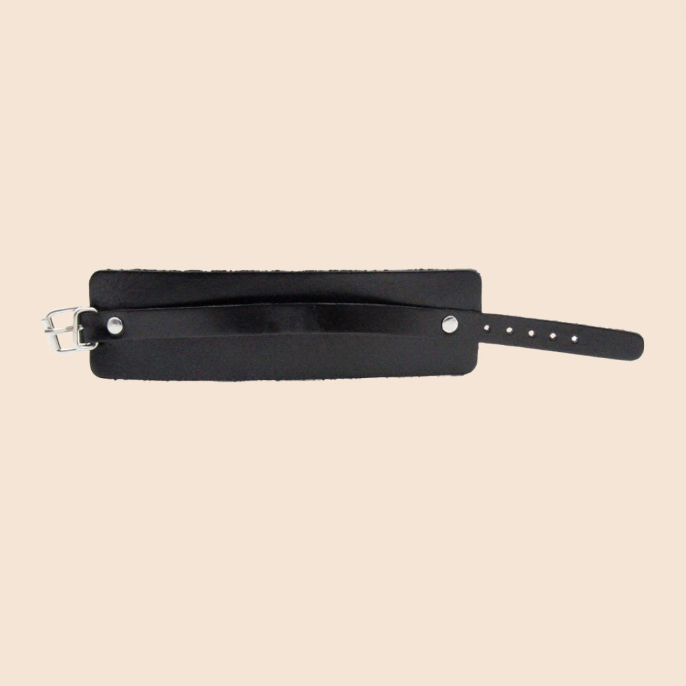 FAUX LEATHER BAND BRACELET WITH BELT