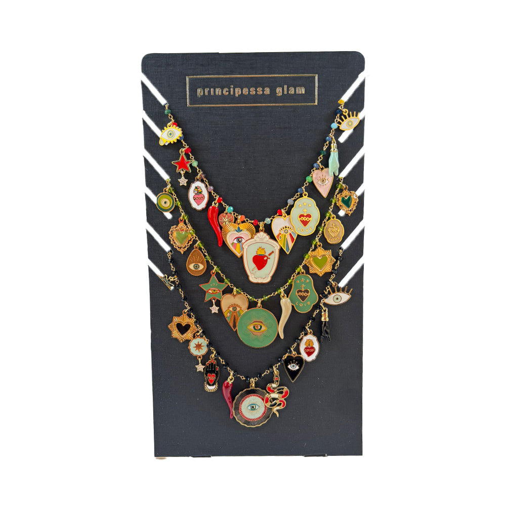 COLLANA GIROCOLLO CON CIONDOLI MAGIC GRANDI